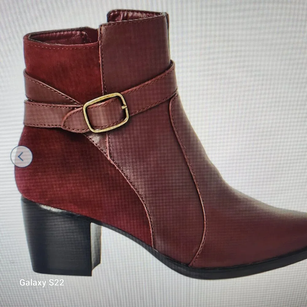 Aetrex Rebecca Boots. Color: Burgundy. NIB. Size EU 36/US 6-6.5